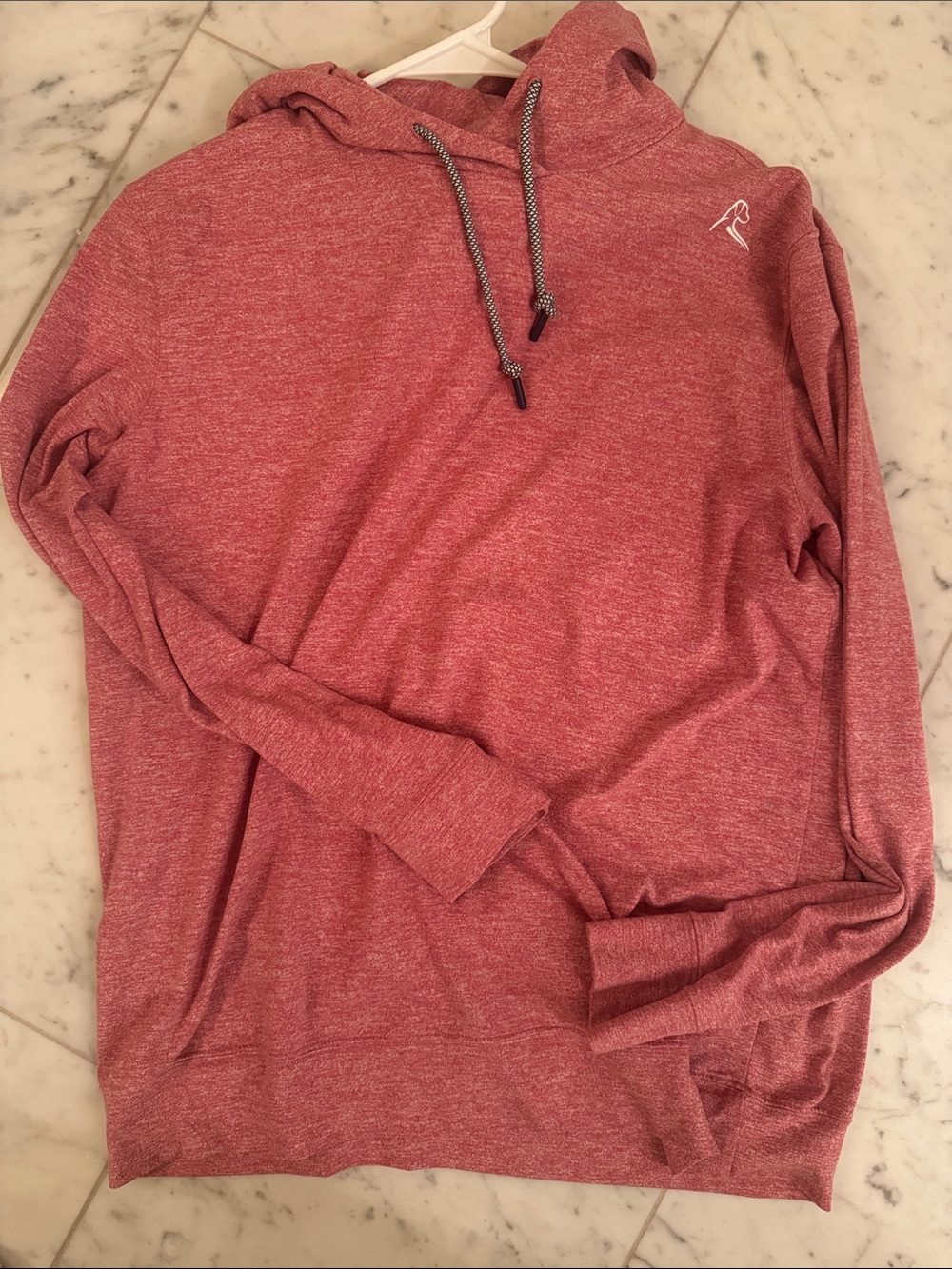 Rhoback Men's Lightweight Red Hooded Sweater